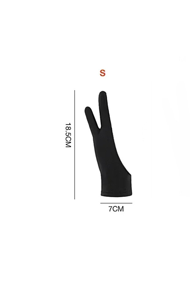 Single layer S S/M/L Two-Finger Drawing Gloves Anti-touch Anti-fouling for Tablet Digital Board Touc