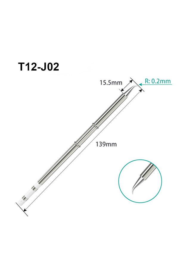 T12-J02 T12 Tip Series Soldering Iron For Hakko FX951 STC STM32 FX-950 FX-951 FM-203 Welding Station