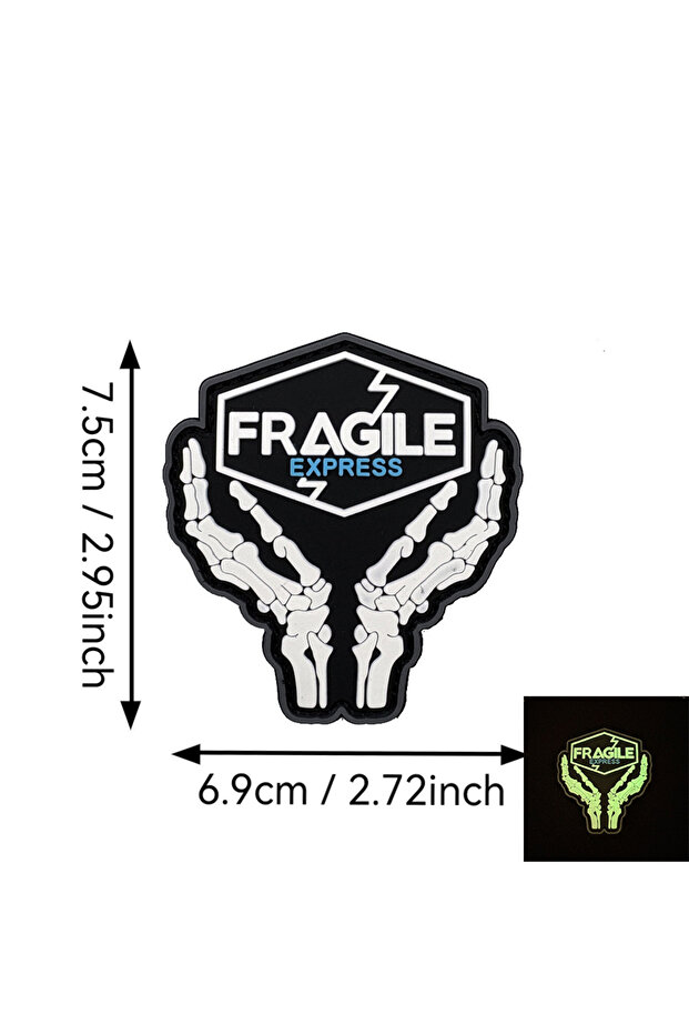 Ab-1 Death Stranding Peripheral Badges, Pvc Soft Glow-In-The-Dark Patches, Velcro Armbands, Bridges