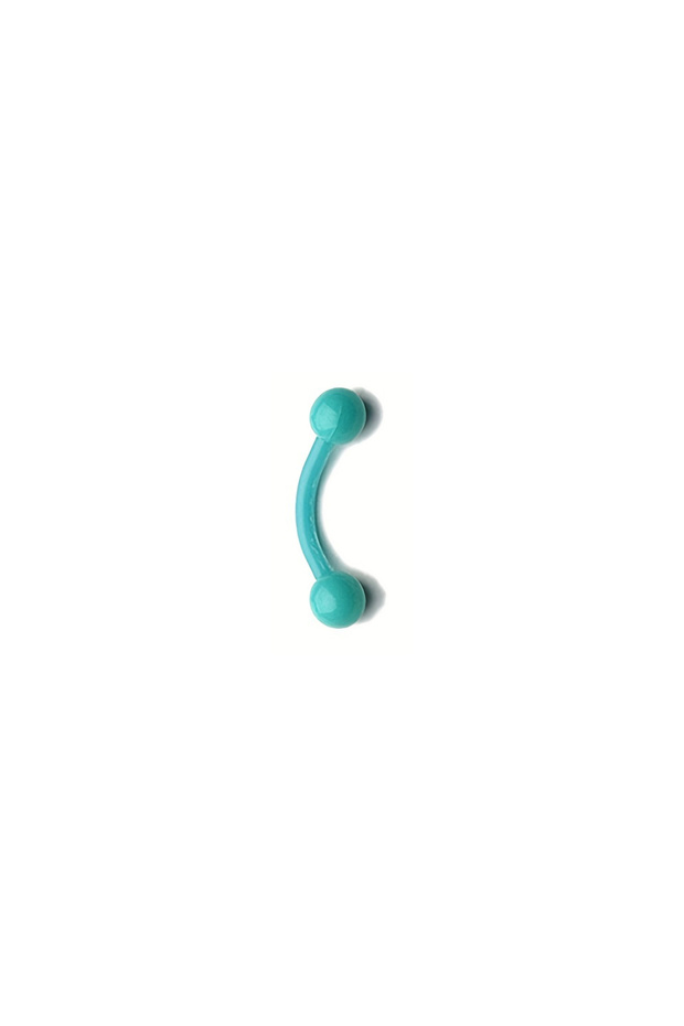 Style 20 16G Bioflex Acrylic Curved Barbell Horseshoe Lip Eyebrow Rings Piercing Retainer Plastic Fl