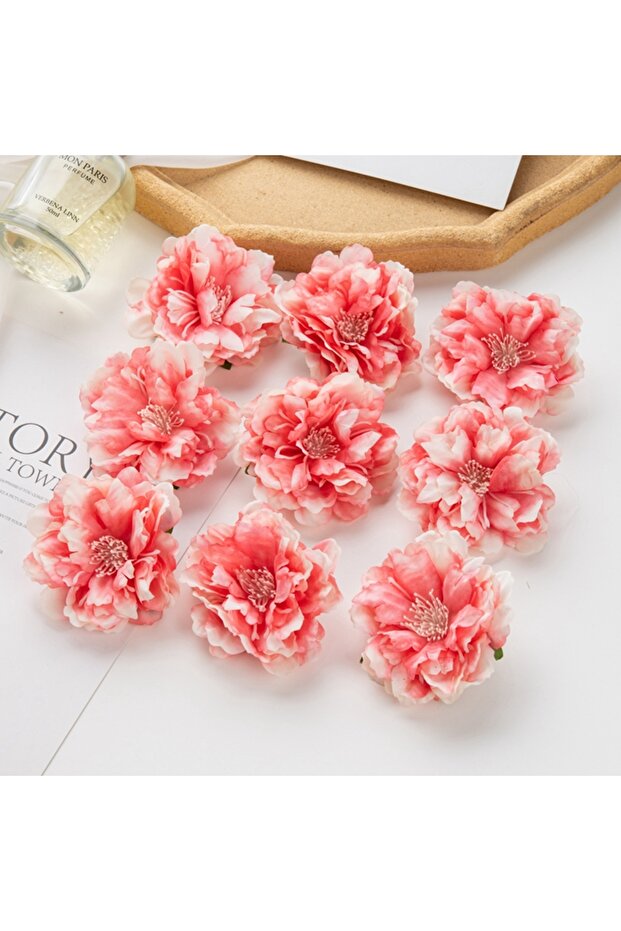 10pieces color 14 10/30pcs Artificial Flowers Silk Peony Scrapbook Diy Home Vase Christmas Wreath We