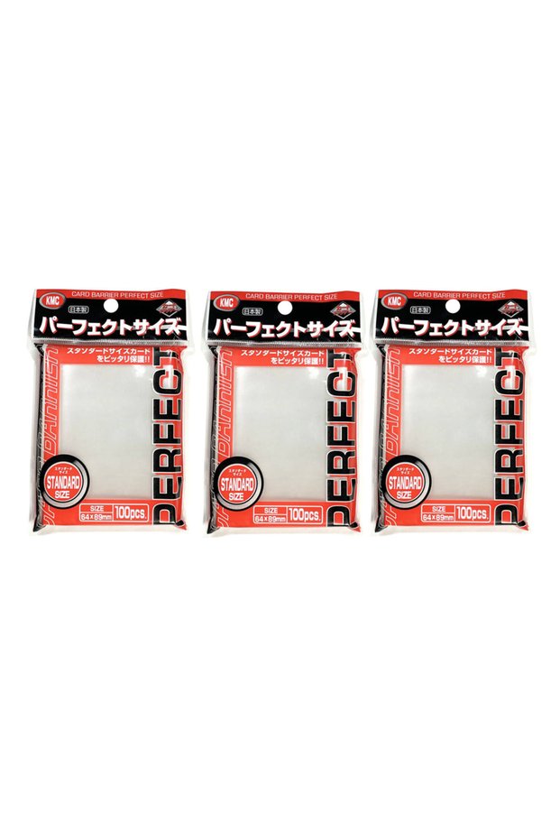 three bag 64x89mm 100PCS Transparent KMC Card Sleeves Trading Card Sleeve Barrier Board Game Cards O