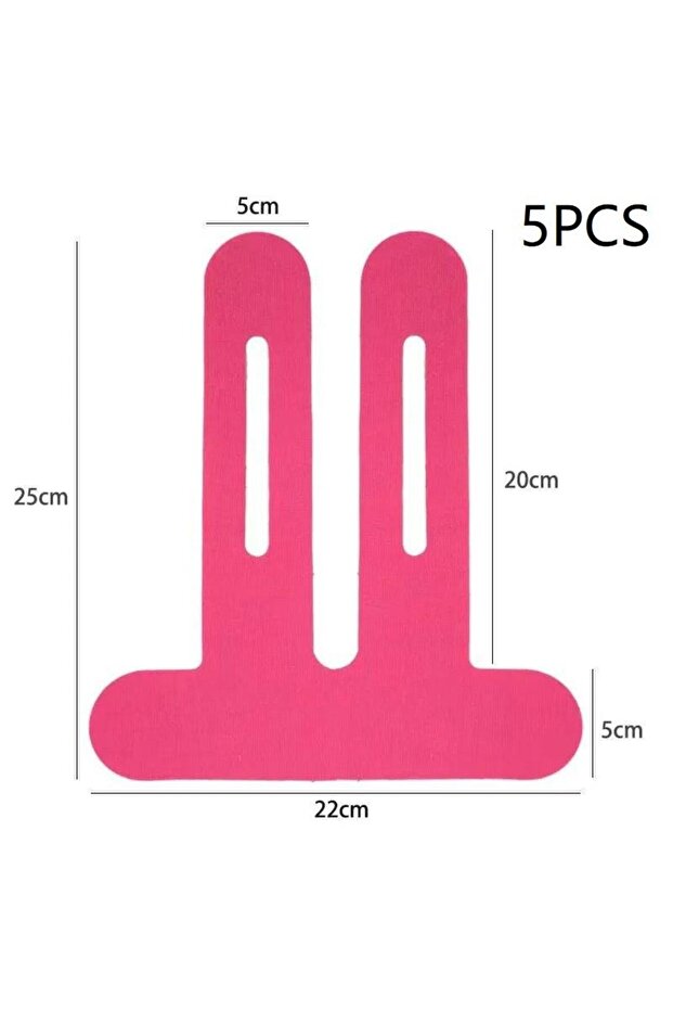 5PCS Rose red 1/5Pcs Pre-Cut Kinesiology Tape For Knees Waterproof Elastic Breathable Athletic Tape