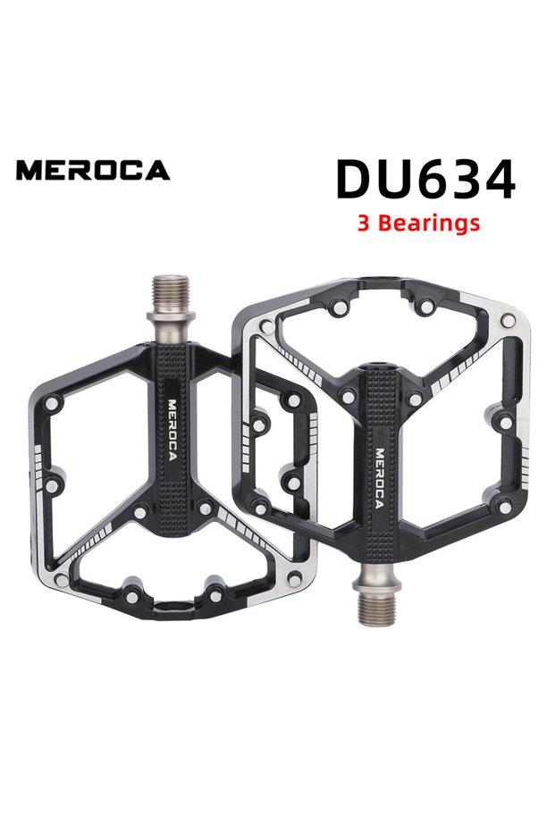 DU634 Bicycle Pedals Sealed DU Bearing Nonslip Pedal Mountain Road Bike Cycling Alloy Platform Mtb P
