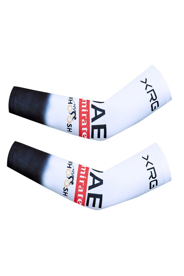 XL GRAY New 2026 UAE Cycling Arm Warmers TEAM TOTAL Energy Quick Dry Ciclismo Arm Guards Anti Slip B