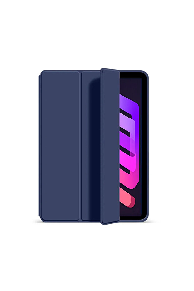 جراب سيليكون ناعم باللون الكحلي لجهاز iPad mini 6 / 7 مقاس 8.3 بوصة (إصدار 2021 و2024)، متوافق مع iPad mini من الجيل السادس والسابع...