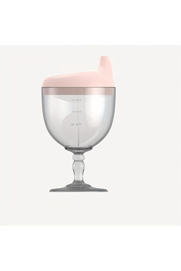 Pink 1pc Fun Party Cup for Kids,Cheerful Baby Wine Sippy Cup,Juice Milk Water Training Cup,Plastic G
