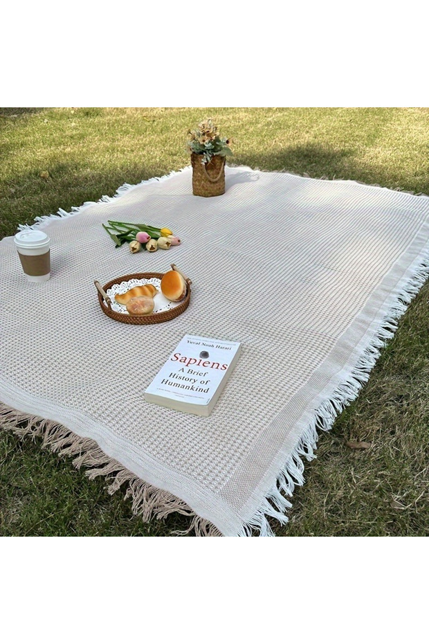 coffee white 1pc 90-150cm Moisture-proof Portable Mat Picnic Mat for Outdoor Camping Picnic Beach Ou