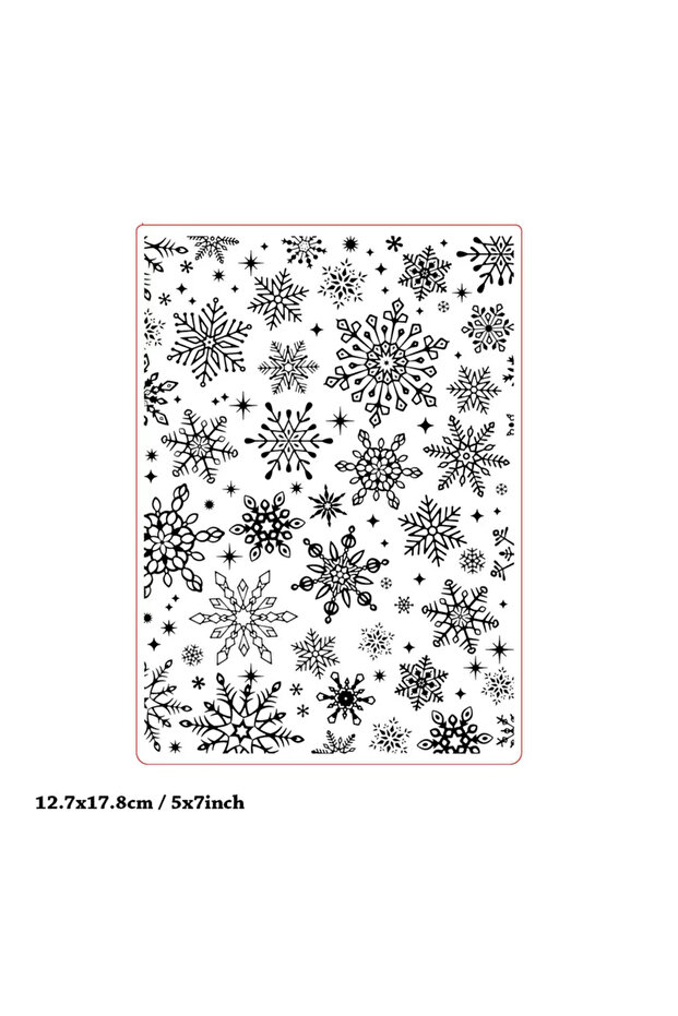 EM375 Plastic Embossing Folders Christmas Snowflake Leaves Deer Stencil for Scrapbooking Card Making