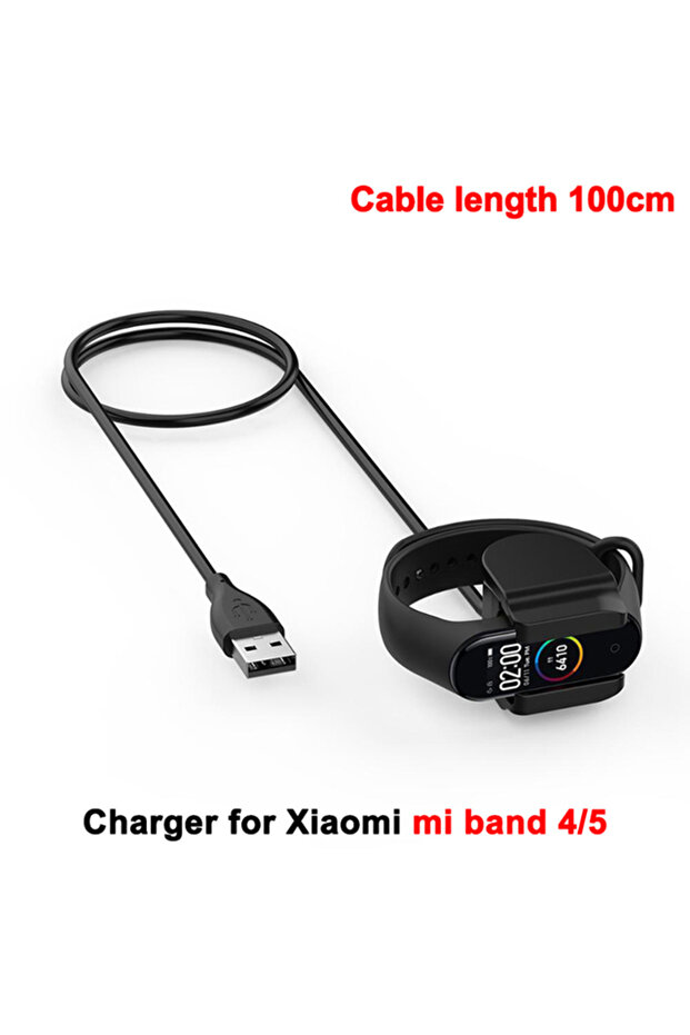 Miband 4 5-100cm Charger Wire For Mi Band 7 Pro 6 5 Charging Cable For Miband 2 3 4 miband 5 miband