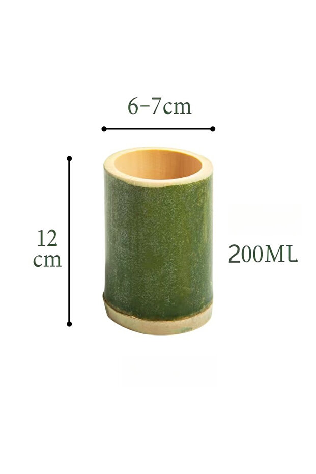6-7CM Bamboo tube milk tea cup, ice cream cup, fresh bamboo cup, large diameter bamboo, water cup, h