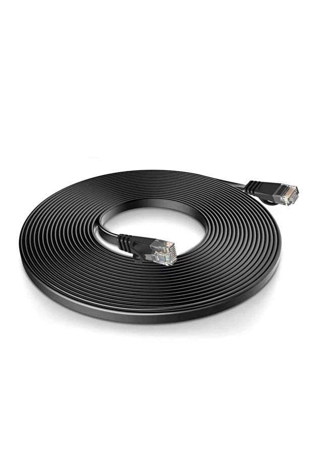 كابل إيثرنت مسطح من نوع CAT6 بطول 3 أمتار، كابل إنترنت عالي السرعة من نوع CAT6 جيجابت بسرعة 1000 ميجابت في الثانية، كابل شبكة محمي بموصل RJ45