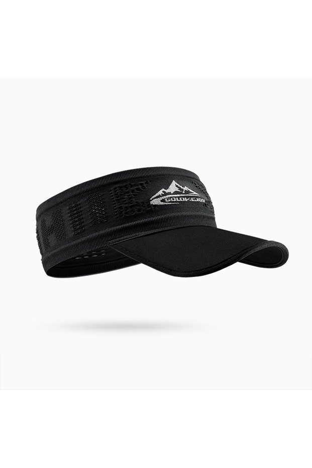 Type B--Black GTUBIKE Cool Elastic Sports Visor Elastic Non-slip Headband Outdoor Running Sweat-abso