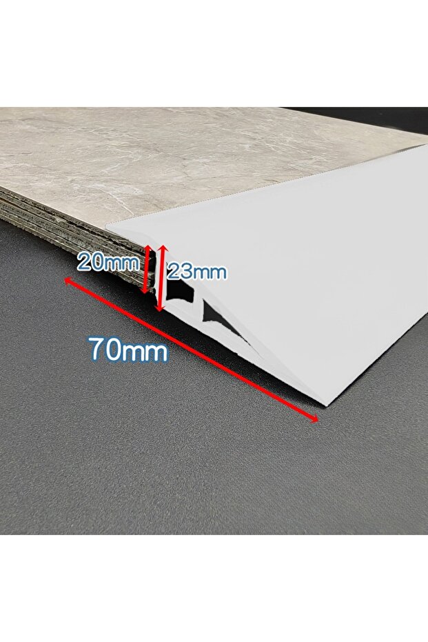 white 1pc 1m/39.37inch Floor Threshold Transition Closure Floor Transition Edge Strips Decoration Ed