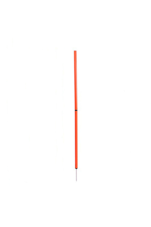 Orange Dribbling Around Poles Training Obstacle, S-Shaped Running Sign Post, Football Auxiliary Trai