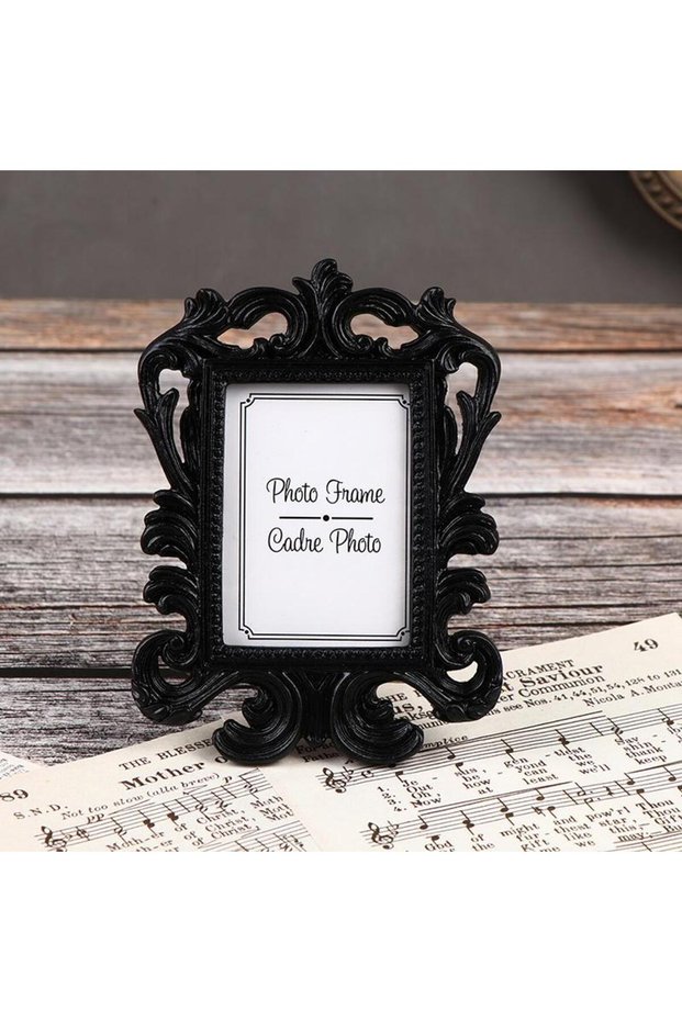 black 1Pc Vintage Photo Frame Picture Desktop Photo Frame Wedding Photo Frame Family Decoration Desk