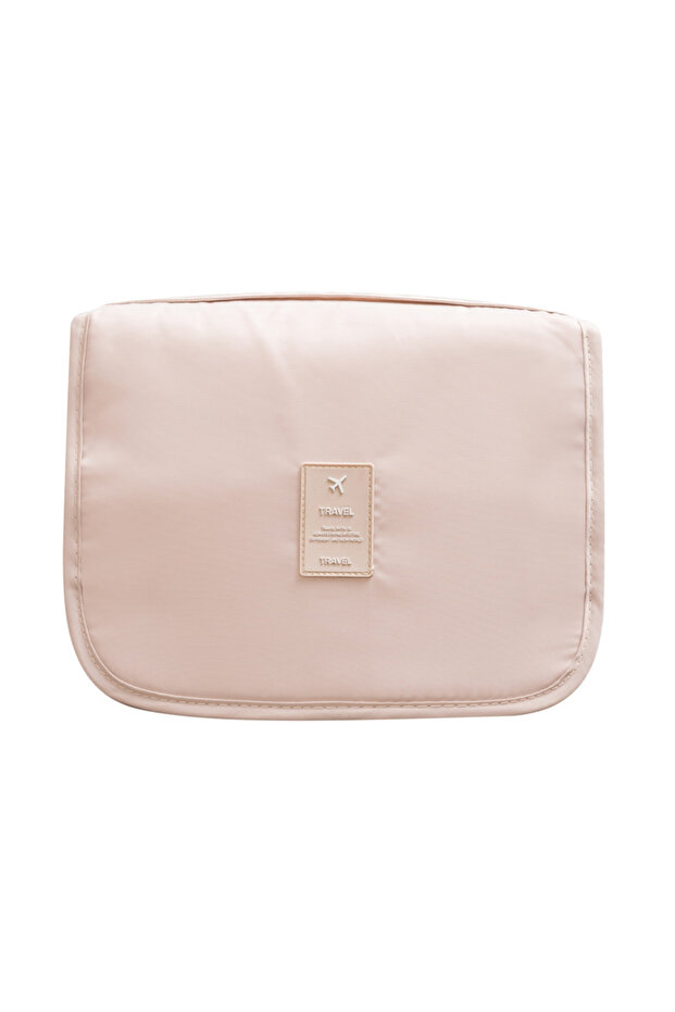 Beige Multi Functional Travel Storage Bag, Hand-held Double-layer Women's Makeup Bag, Men's Travel G