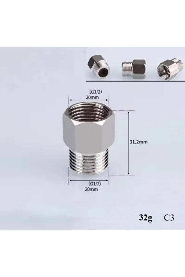 1pc 3 201 Stainless Steel 1/2" 3/4" BSP Male Female Thread Reducing Elbow Tee Coupler Butt Joint Plu