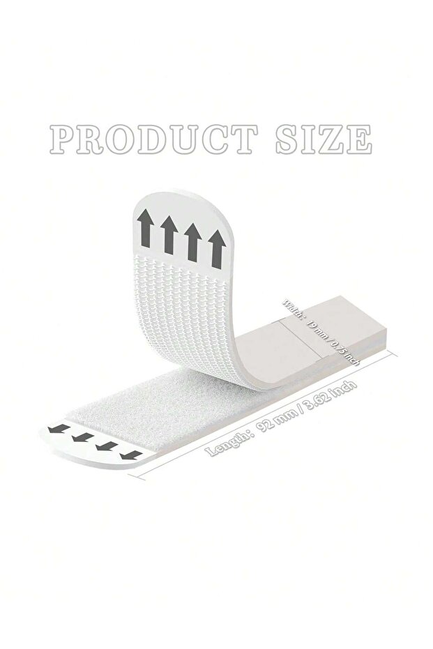 4 pairs white 24 Pairs Of Large Picture Hanging Strips, Heavy-Duty Adhesive Double-Sided Hook And Lo