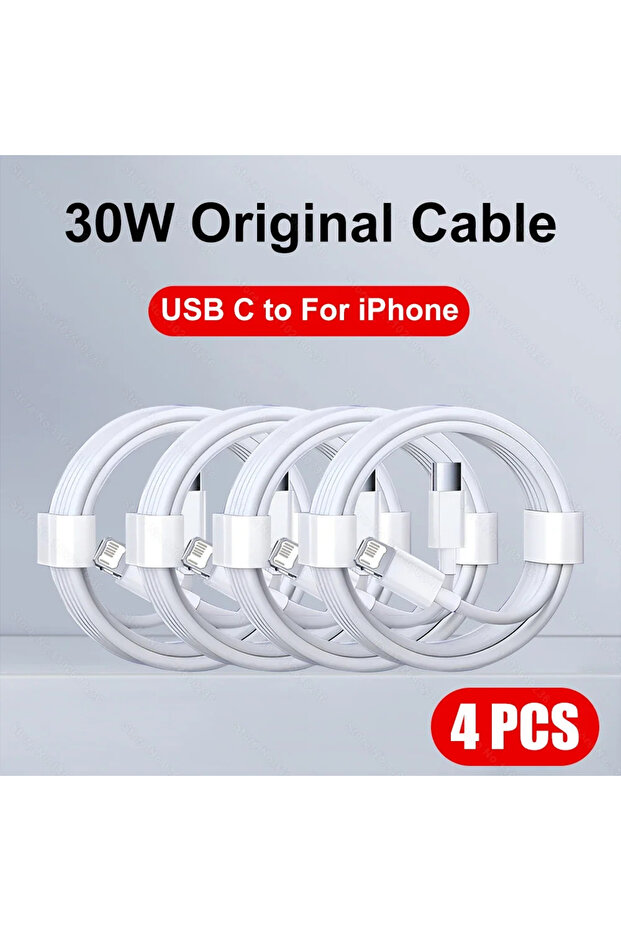 2m 4Pcs USB C Cable 5-1pcs 30W Fast Charging Cable For iPhone 13 12 11 14 Pro Max Mini USB C Cable