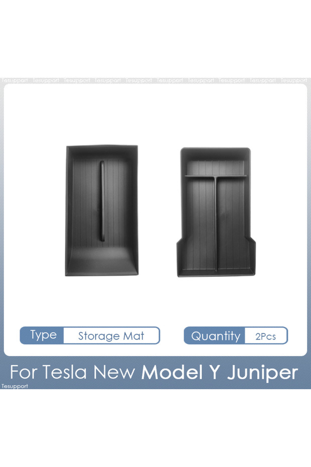 Storage Mat 2 Storage Box for Tesla Model Y Juniper Accessories Center Console Trays for Tesla Model