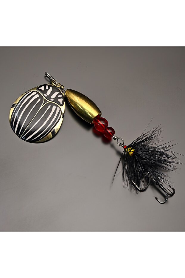 FCP-635-C ANFS 1 Piece Copper Fishing Lure-Premium Spinner Artificial Bait for Bass, Tout, Steel Hea