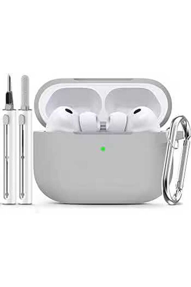airpods pro3 light gray For Airpods Pro 3 Generation Cover (2025) Slim Silicone Case Full Protector