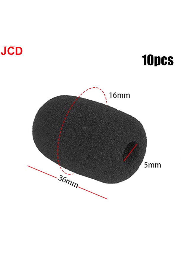 36x16x5mm 10pcs JCD 10pcs Mini Microphone Foam Covers Mic Protector Covers Replacement Headset Winds
