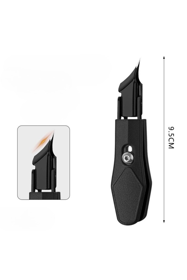 02-1pc 25° Slant Edge Nail Clipper Wide Opening Stainless Steel Professional Ingrown Toenail Tools E