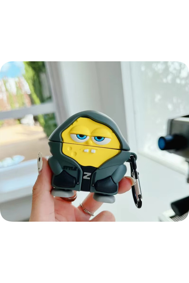 airpods pro 3 2025 2 For Airpods Pro 3 Case 2025,3D SpongeBob Patrick Star Silicone Earphone Cover F