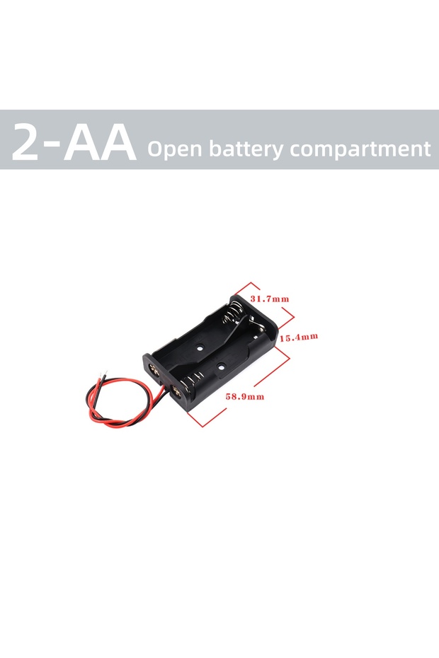 2-AA 2pcs AA Battery Box AA Battery Holder AAA Box AA Storage Case With Switch With Cable 1/2/3/4 Sl