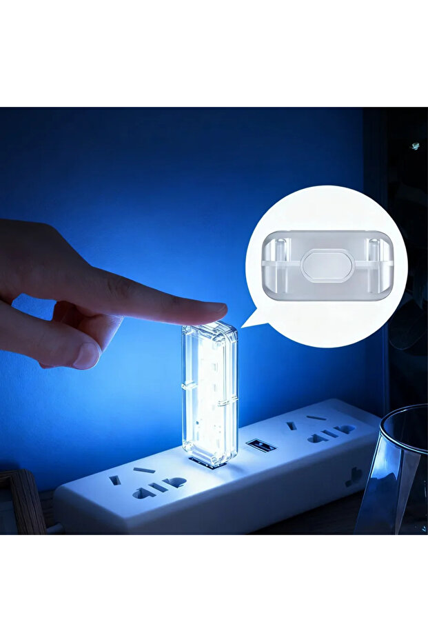 White Light Portable Dimmable Touch Control 10LEDs USB Night Light 5V Bulb for Bedroom Study PC Lapt