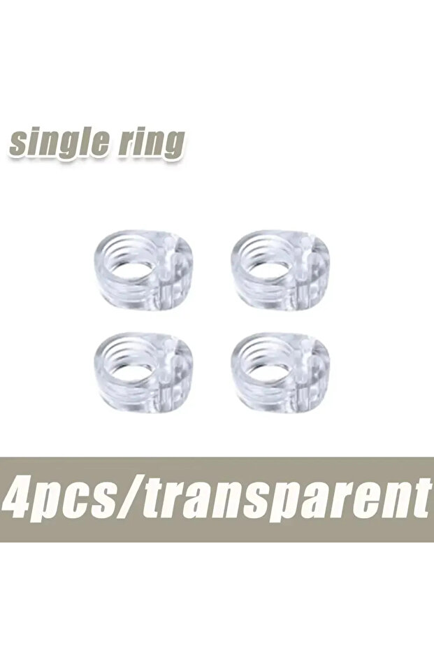 4pc-Single ring Door Stoppper Pad Floor Door Stop Impact Baby Handle Transparent Home Safety Buffer