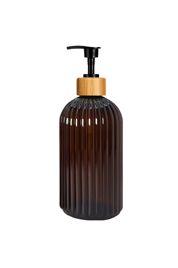 500ml Brown 1pc Soap Dispensers 500ml Bathroom Kitchen Refillable Hand Dish Soap Bottles Ideal for K