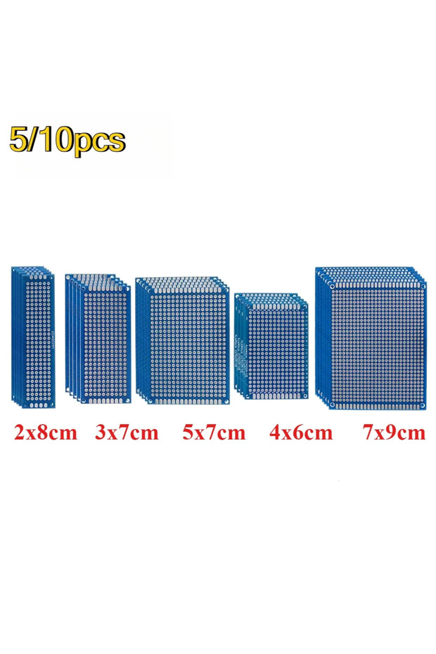 5 قطع 7x9 سم، 5/10 قطع لوحة دوائر مطبوعة مزدوج الجوانب، نموذج أولي، 2x8 سم، 3x7 سم، 4x6 سم، 5x7 سم، 7x9 سم، أزرق، عالمي، سعر