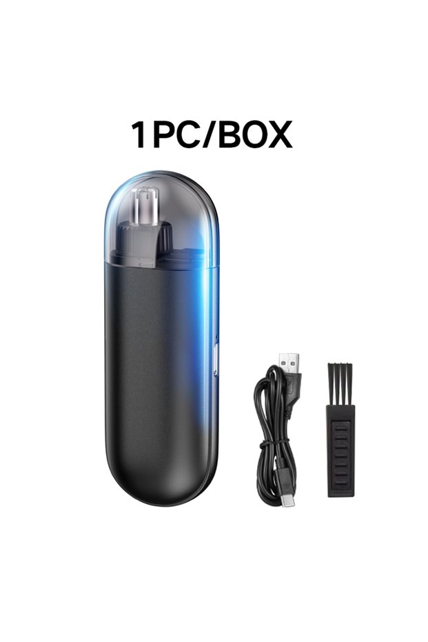 1pc New Compact and Portable Nose Hair Trimmer for Men and Women with Scissors Blades and Electric F
