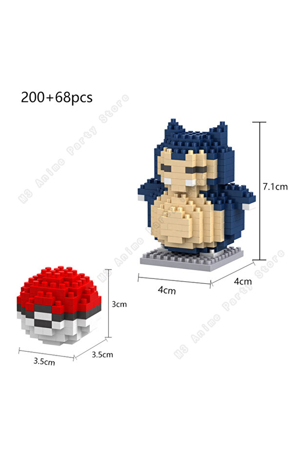 no box 6 Pokemon Building Blocks Set Pikachu Bricks Block Assembling Micro Anime Gengar Charizard Mo
