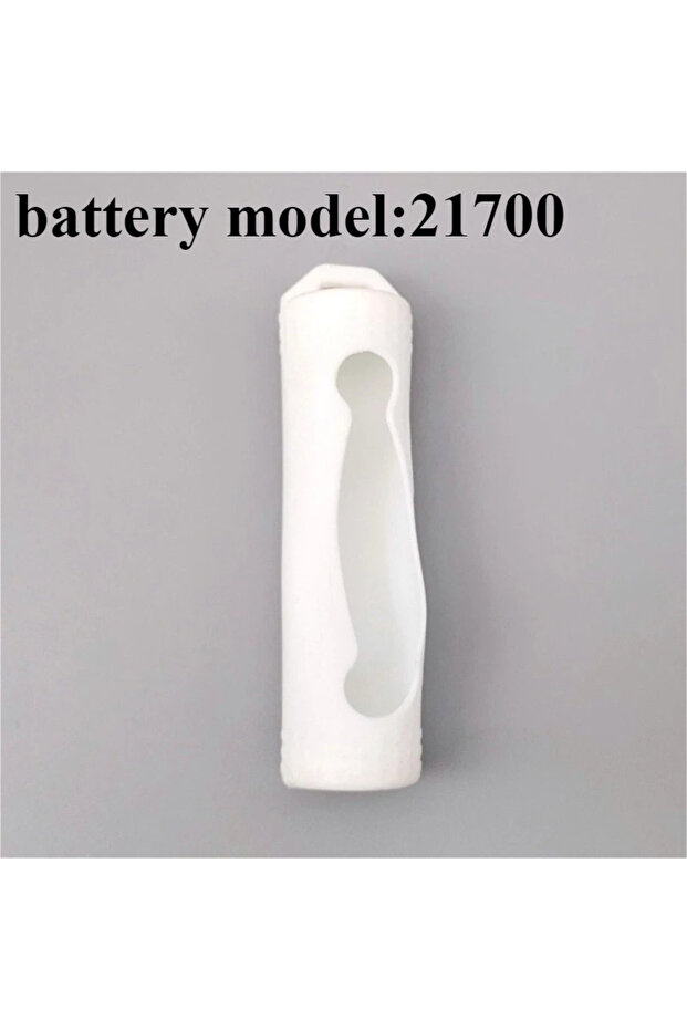 1pc Silicone Case white-21700 1PC 18650 21700 Battery Silicone Sleeve Anti-Slip Shockproof Protectiv