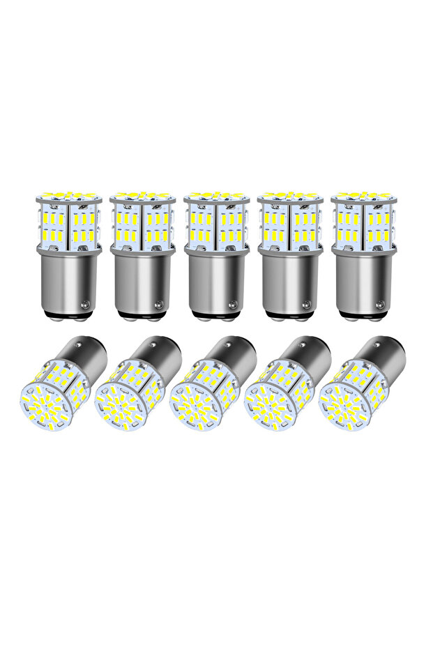 6000K 10PCS 1157 BAY15D 2/4/6/10PCS Ultra Bright P2MAX LED Bulbs 1156 BA15S S25 G18 P21W 1157 BAY15d