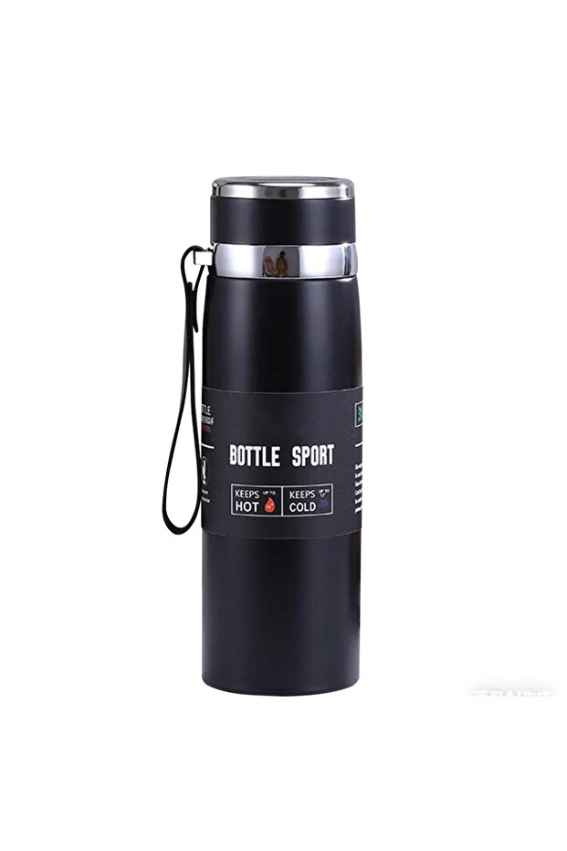 1L black 1L Thermal Water Bottle Keep Cold and Hot Water Bottle Thermos for Water Tea Coffee Vacuum