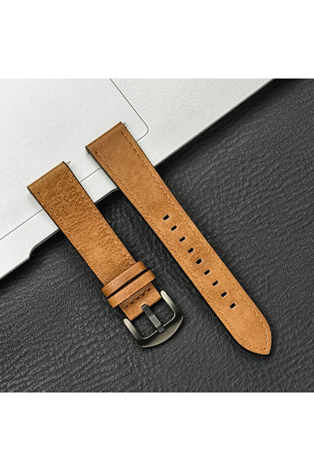 20mm YBrB 20mm 22mm Leather Strap for Watch7 6 5 4 40/44mm 6/4 Classic Replacement Bracelet ...