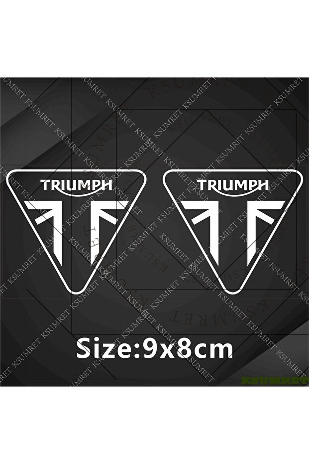 ملصق White2 لشعار Triumph للدراجات النارية، ملصق خزان الوقود، شعار Scrambler Bobber TWIN