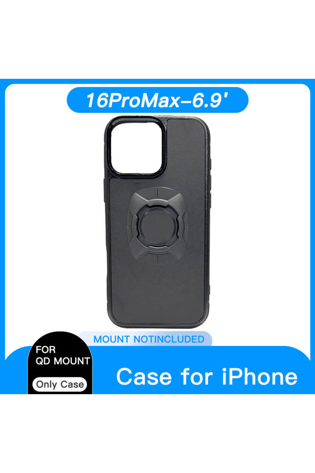 جراب هاتف iPhone 16ProMax مع قفل Twsit وحامل للدراجات النارية والدراجات جراب iPhone مع قفل سريع مناسب لـ