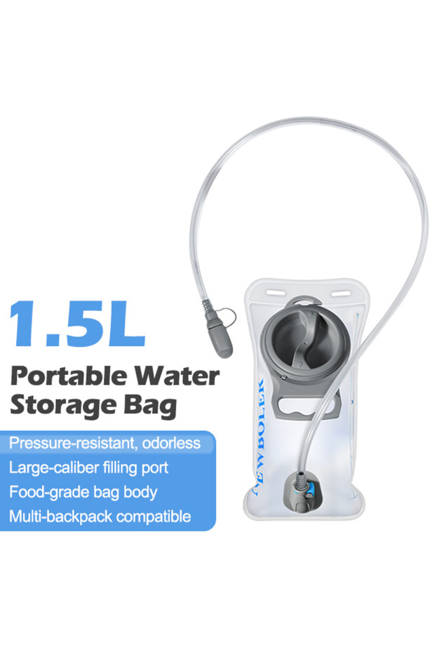 B-1.5L NEWBOLER Sports Water Bladder Hydration Pack Storage Bag BPA Free Portable Food Grade Outdoor