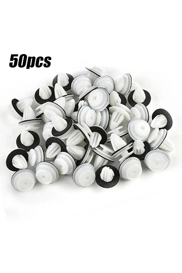 50pcs Universal Auto Fastener Clips Retaining Door Plate Decoration Bumper Clip Interior Trim Fender