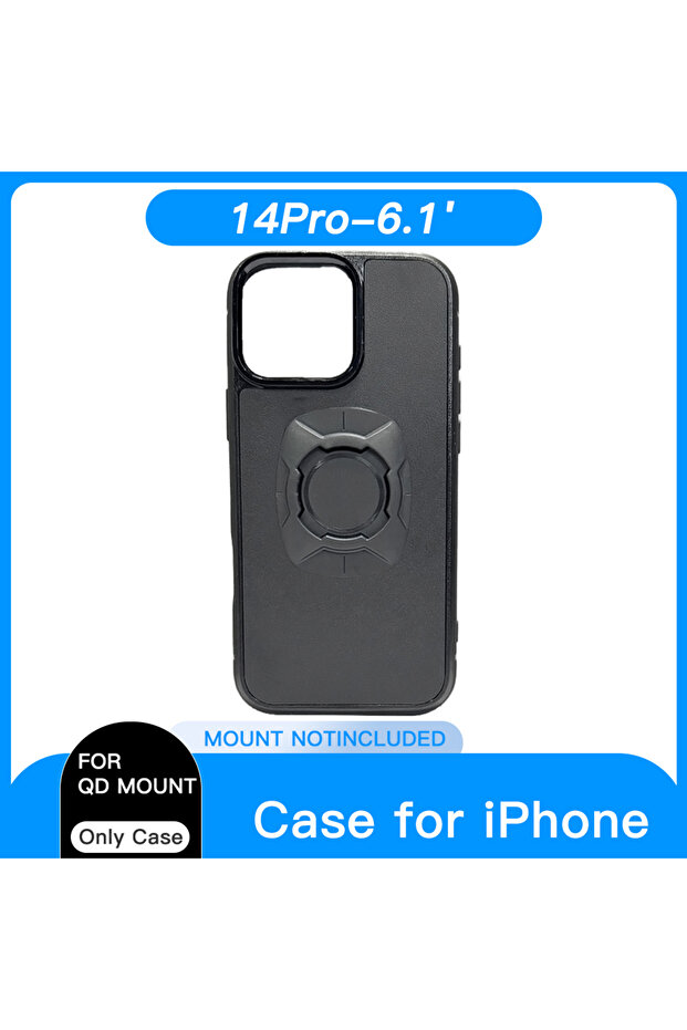 جراب هاتف iPhone 14 Pro مع قفل Twsit وحامل للدراجات النارية والدراجات جراب iPhone مع قفل سريع مناسب لـ Qu