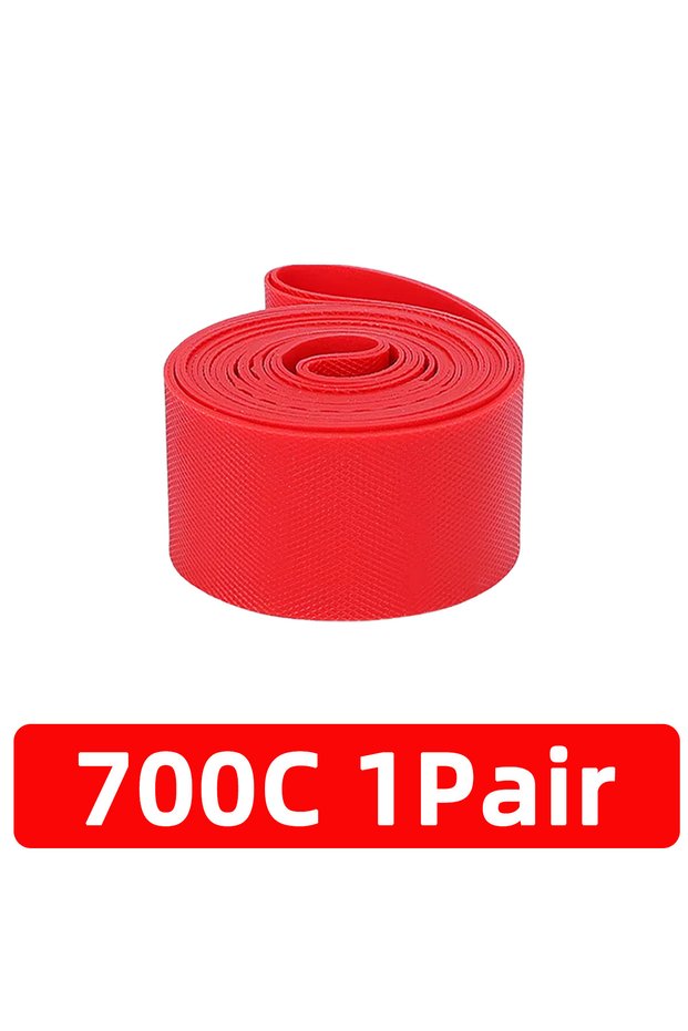 700C 2PCS 2PCS PVC Mountain Bike Tire Pads Red Puncture Resistant Inner Tube Protective Pad 12/14/16