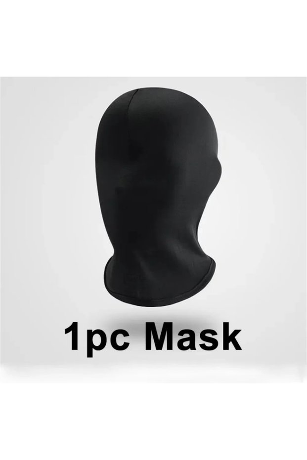 1pc mask Cosplay Black No Hole Spandex Head Cover Hat Women Men Simulate CS Balaclava Cap Sun Uv Pro