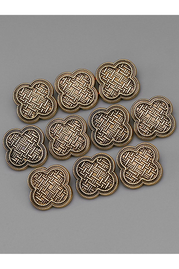20MM-10PCS 2 10pcs Gold Luxury Metal Shank Buttons for Clothing Coat Sewing Material Sewing Accessor