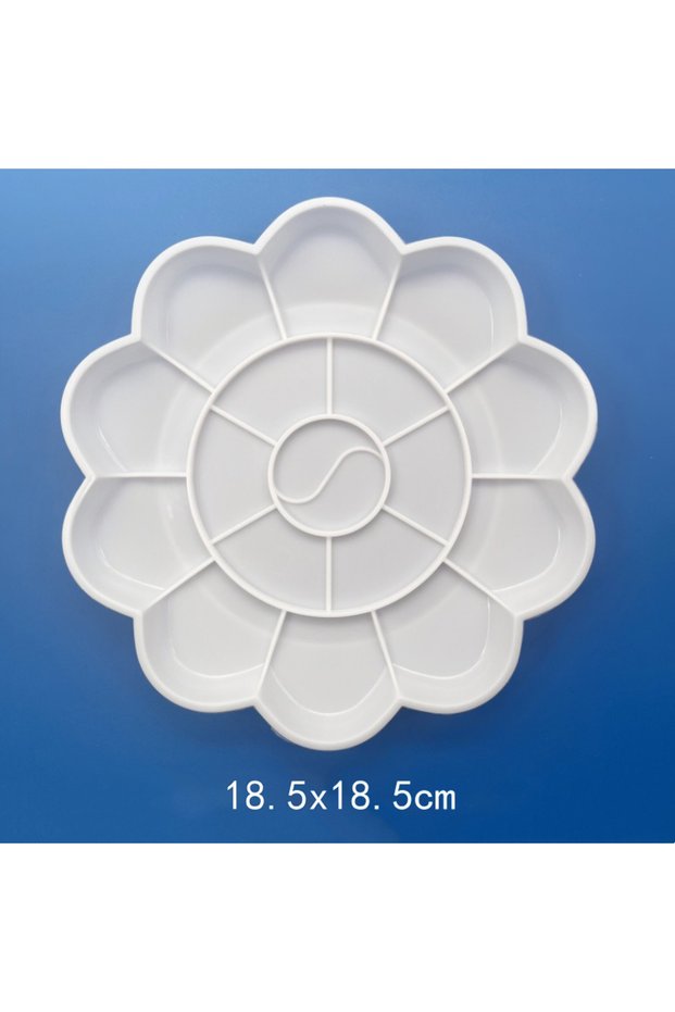 MH L 1PC Painting Palette Reusable Clean Easily Plastic Paint Tray Art Supplies Essential for Painti